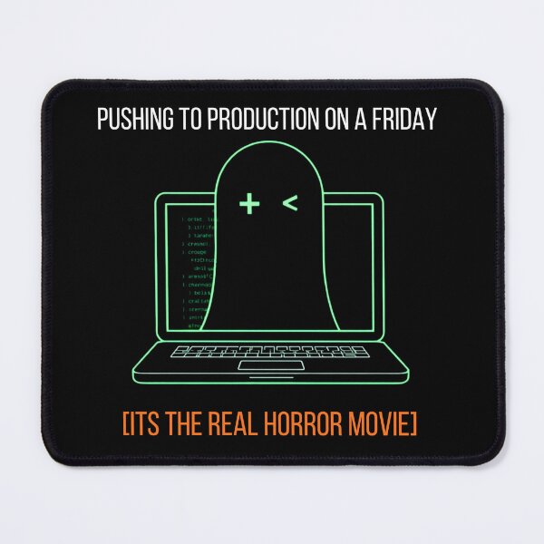 Item preview, Pushing To Production Friday Horror Programmer designed and sold by The Silly Grumpy Society.