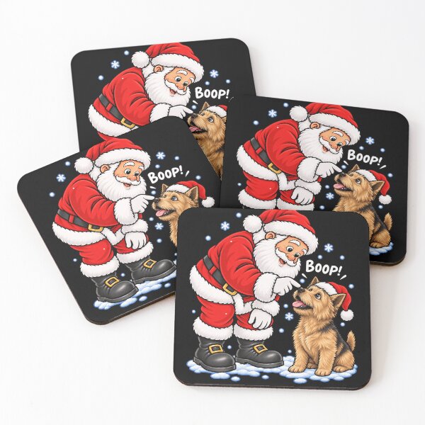Item preview, Funny Norwich Terrier Dog Santa Boop Merry Chirstmas Mom Dad designed and sold by rafaeltto.
