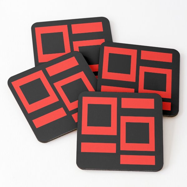 Item preview, Red Geometric Blocks designed and sold by TiaAguilar.