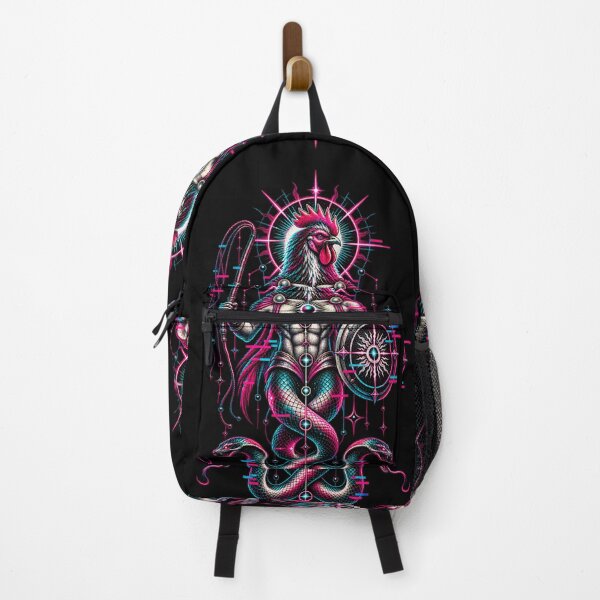 Item preview, Abraxas – Cyber Gnostic Serpent Deity designed and sold by JupiterGlitchEmpire.