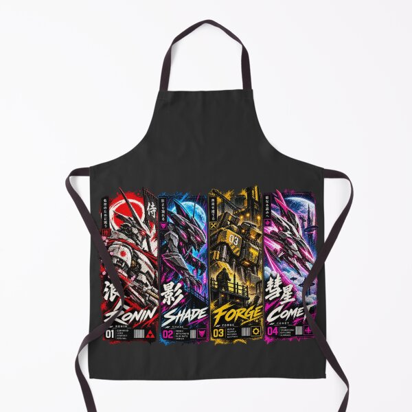 Item preview, Neon Mecha Protocol – Cyberpunk Robot Quartet designed and sold by slemfiskz.