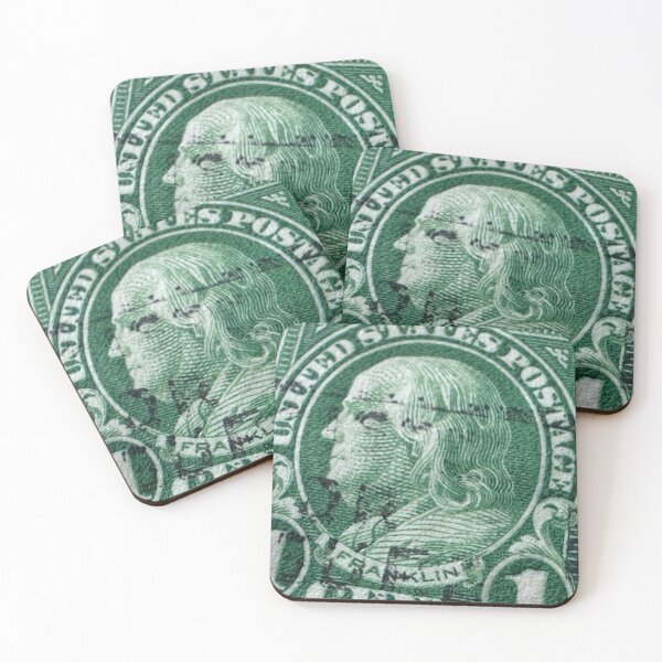 Item preview, Benjamin Franklin on a Postage Stamp designed and sold by Ian-M-Stevens.