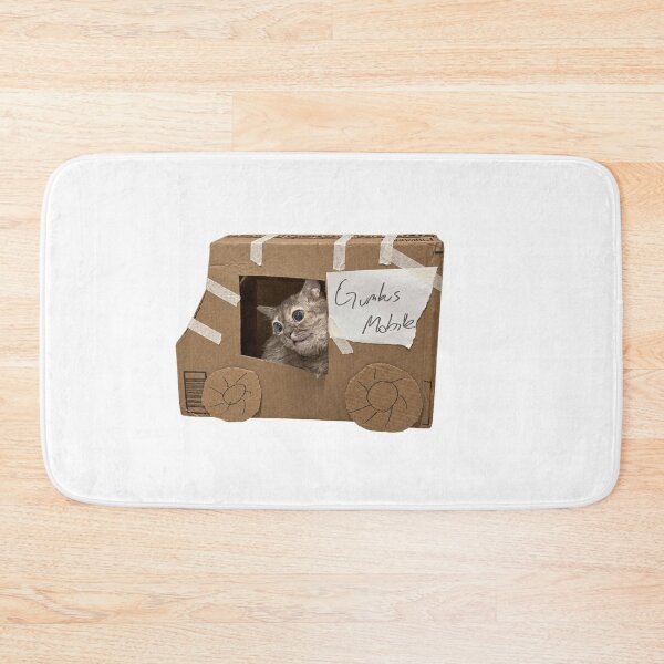 Item preview, Gumbus Mobile Cat Cardboard Box designed and sold by amberwell-snake.