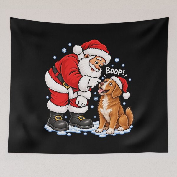 Item preview, Funny Nova Scotia Duck Tolling Retriever Dog Santa Boop Merry Chirstmas Mom Dad designed and sold by rafaeltto.
