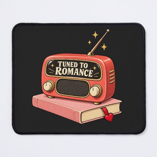 Item preview, Tuned to Romance | Retro Romance Reader Print designed and sold by SweetTeezPrints.