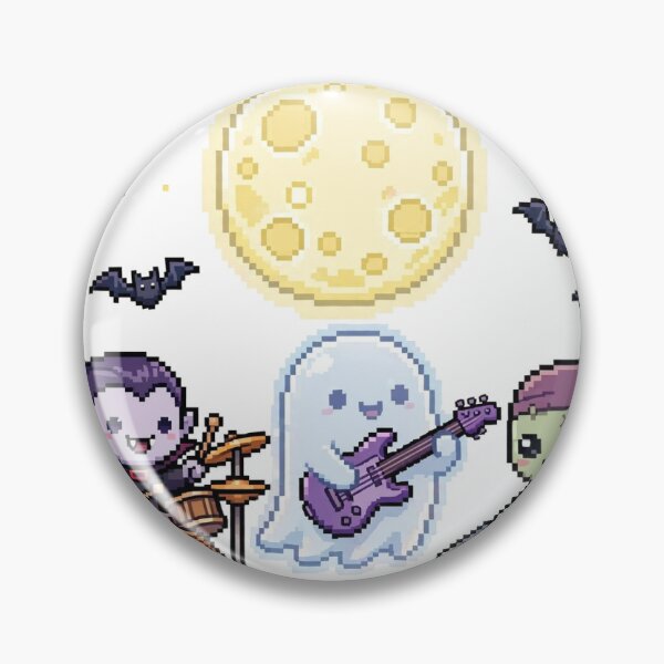 Item preview, Monster Band Pixel Art Halloween Concert designed and sold by Ebodega.