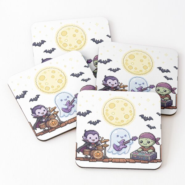 Item preview, Monster Band Pixel Art Halloween Concert designed and sold by Ebodega.