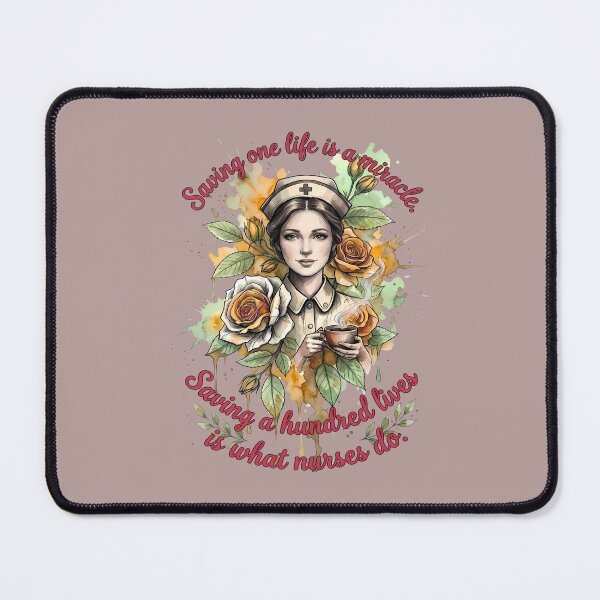 Item preview, Nurse, Coffee and Roses – Saving Lives Is a Miracle designed and sold by Art-Arcade6.