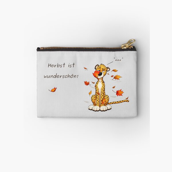 Item preview, Grumpy Cheetah in Autumn Wind – Funny Fall Design designed and sold by Maison de Mabiti.