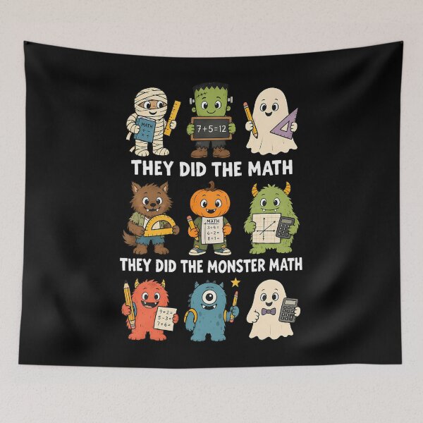 Item preview, They Did The Monster Math designed and sold by Alzasshop.