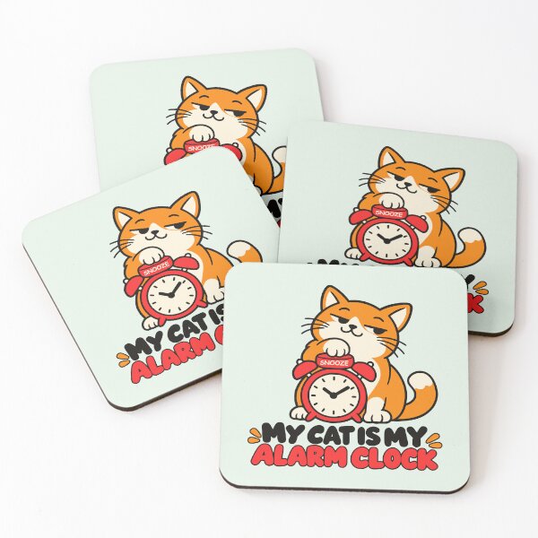 Item preview, Sleepy Orange Cat Is My Alarm Clock Relatable designed and sold by MavtM.