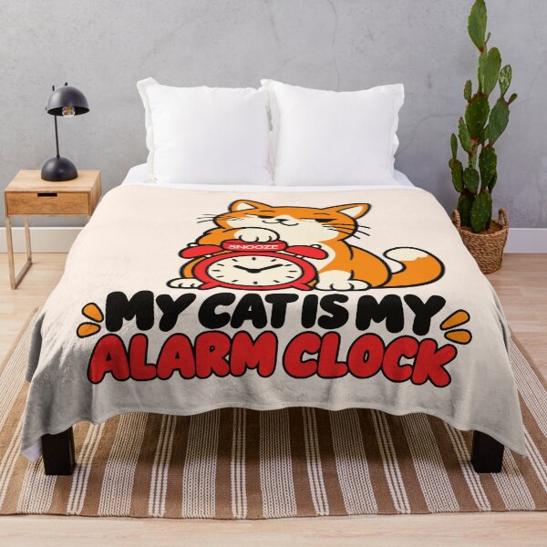 Item preview, Sleepy Orange Cat Is My Alarm Clock Relatable designed and sold by MavtM.