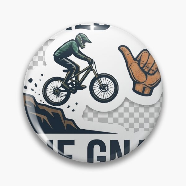 Item preview, Shred The Gnar - Downhill Mountain Biking & Shaka Sign Sticker designed and sold by Kushwaha18.