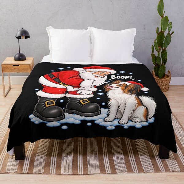Item preview, Funny Papillon Dog Santa Boop Merry Chirstmas Mom Dad designed and sold by rafaeltto.