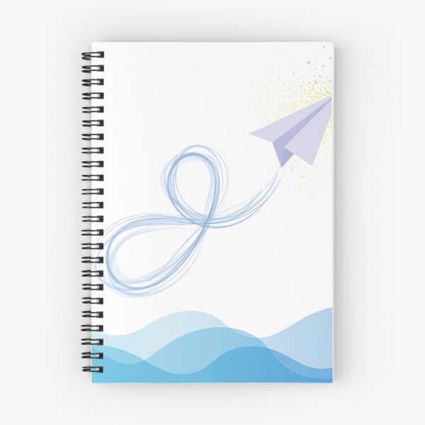 Item preview, Minimalist Paper Plane Over Blue Waves designed and sold by LuxAir.