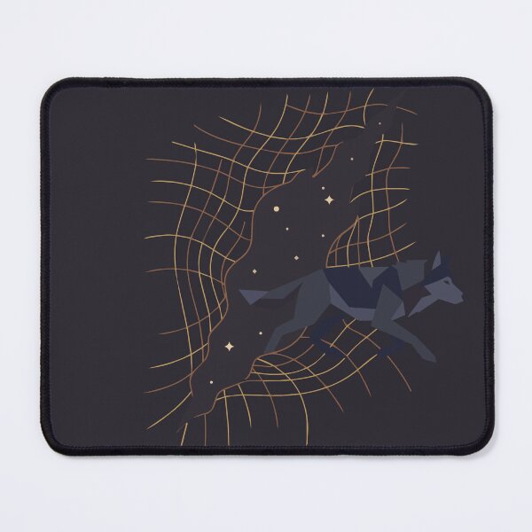 Item preview, Glitch in Reality Wolf Tearing Space Time Grid designed and sold by KeremYurtseven.