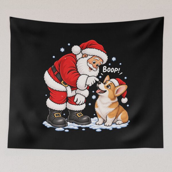 Item preview, Funny Pembroke Welsh Corgi Dog Santa Boop Merry Chirstmas Mom Dad designed and sold by rafaeltto.