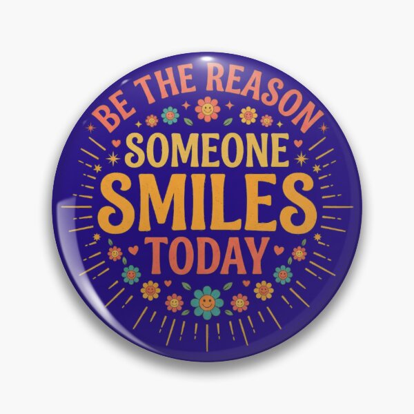 Item preview, Be The Reason Someone Smiles Today – Retro Positive Quote designed and sold by Evelashop.