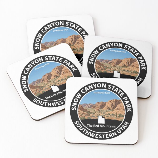 Item preview, Snow Canyon State Park Utah Vintage Desert Landscape Badge designed and sold by YOUNG DREAM STORE.