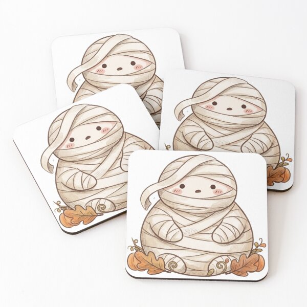 Item preview, Cute Kawaii Confused Mummy - Spooky Little Monster Sticker designed and sold by 0Zetgest.