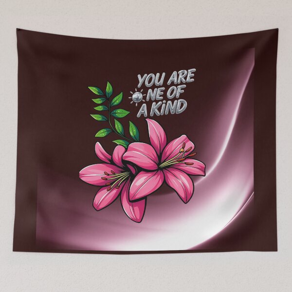 Item preview, You Are One of a Kind Pink Lily Flower Design designed and sold by tinkeybabes.