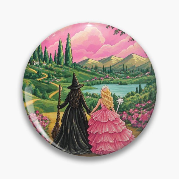 Item preview, Pretty Wicked Glinda and Elphaba Print designed and sold by btluvs.