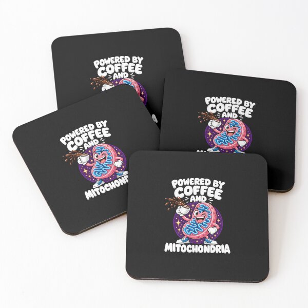 Artikelvorschau, Angetrieben von Kaffee und Mitochondrien entworfen und verkauft von ROUX-ART.