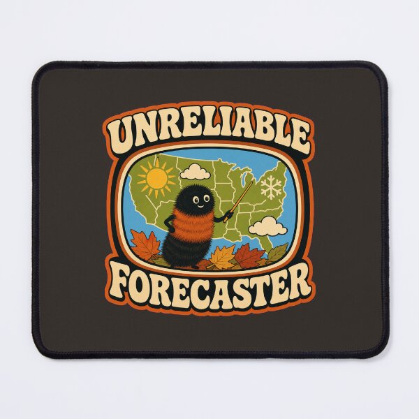 Item preview, Woolly Bear Caterpillar Unreliable Forecaster Retro Weather Fall designed and sold by shifumart.