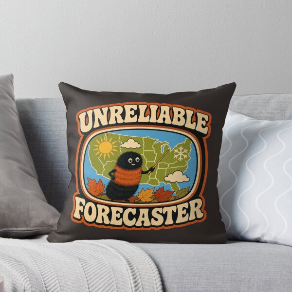 Item preview, Woolly Bear Caterpillar Unreliable Forecaster Retro Weather Fall designed and sold by shifumart.