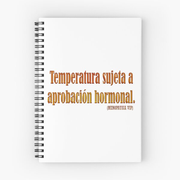 Item preview, Temperatura sujeta a aprobación  hormonal - Spanish Menopause Humor designed and sold by Yamy Morrell Art and Design.
