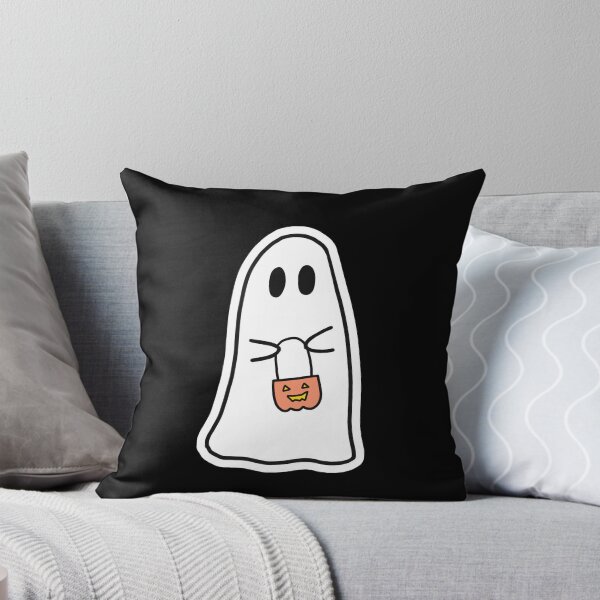 Item preview, Ghost with Pumpkin Basket designed and sold by Cute-Chaotic-Co.