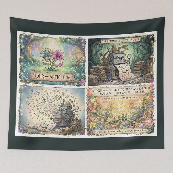 Item preview, Love triumphs: Right to marriage and family freely chosen designed and sold by Mianku | Für das Leben.