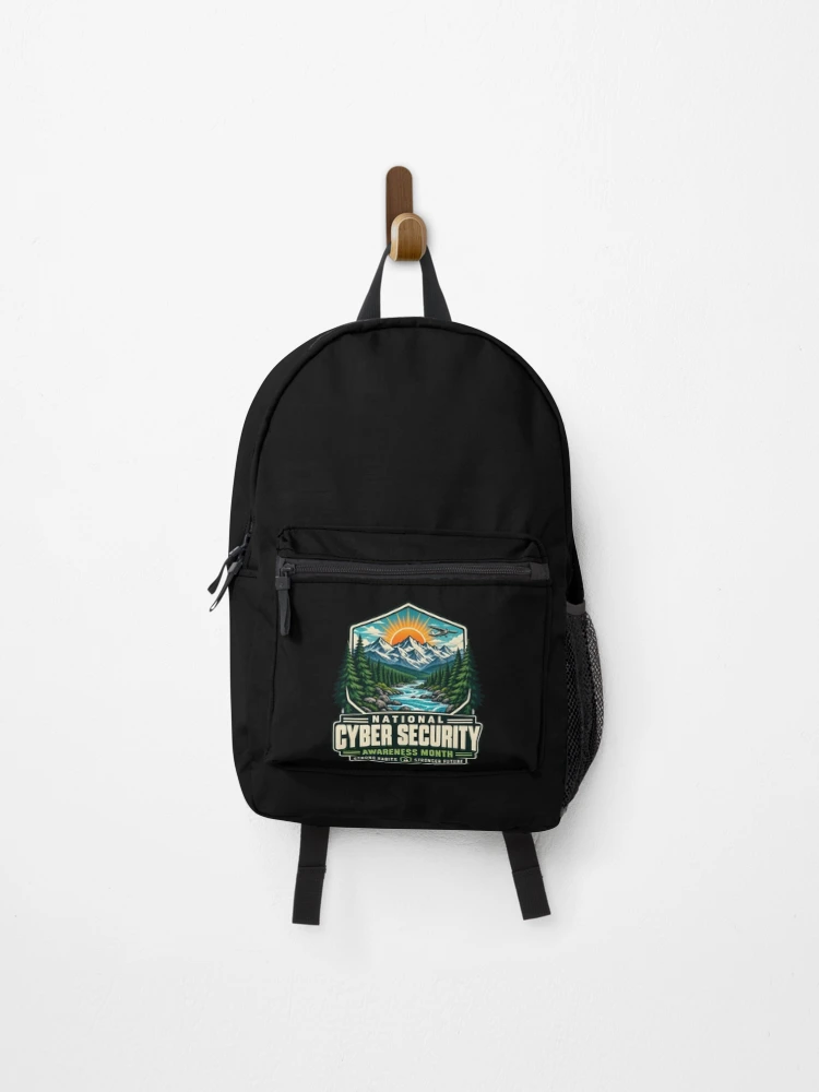 Thumbnail 1 of 3, Backpack, Cyber Security Awareness Month designed and sold by ROUX-ART.