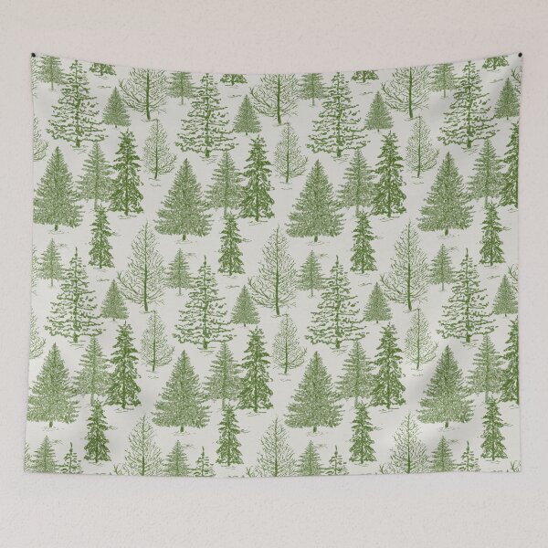 Item preview, Minimalist winter pine tree woodland designed and sold by Anne Londez Studio.