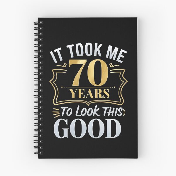 Item preview, It Took Me 70 Years to Look This Good - Funny 70th Birthday Gold Vintage Retro Design designed and sold by ZyziowskyArt.