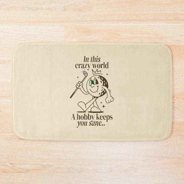 Item preview, Golf Ball Mascot Vintage Cartoon - A Hobby Keeps You Sane designed and sold by adipra.