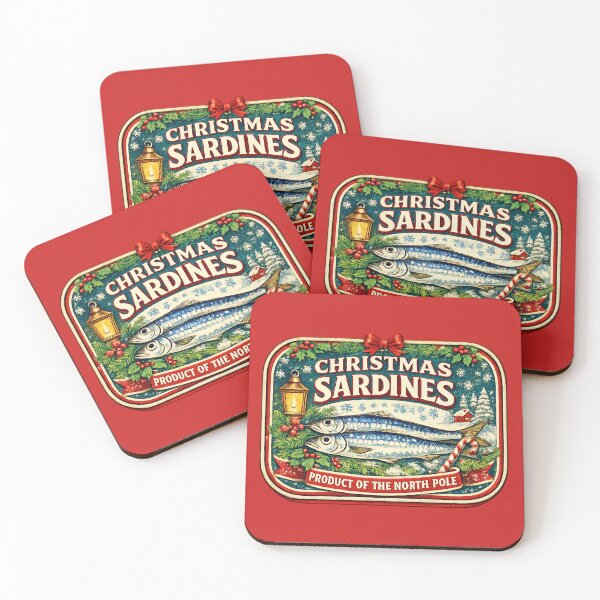 Item preview, Christmas Sardine Can Vintage Tin Label North Pole Retro Gift designed and sold by Artycom.