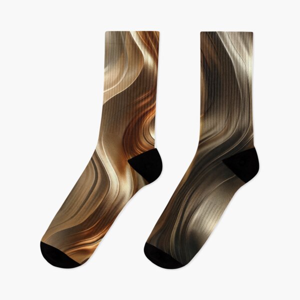 Item preview,  Modern Abstract Metallic Waves and Fluid Digital Art designed and sold by MargaretWiktor.