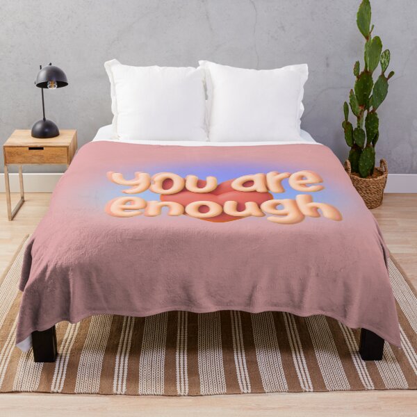 Item preview, You Are Enough Cute 3D Heart Design designed and sold by tinkeybabes.