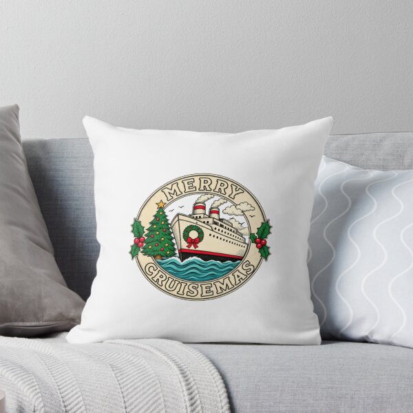 Item preview, Merry Cruisemas – Vintage Christmas Cruise Ship designed and sold by HytoneArt.