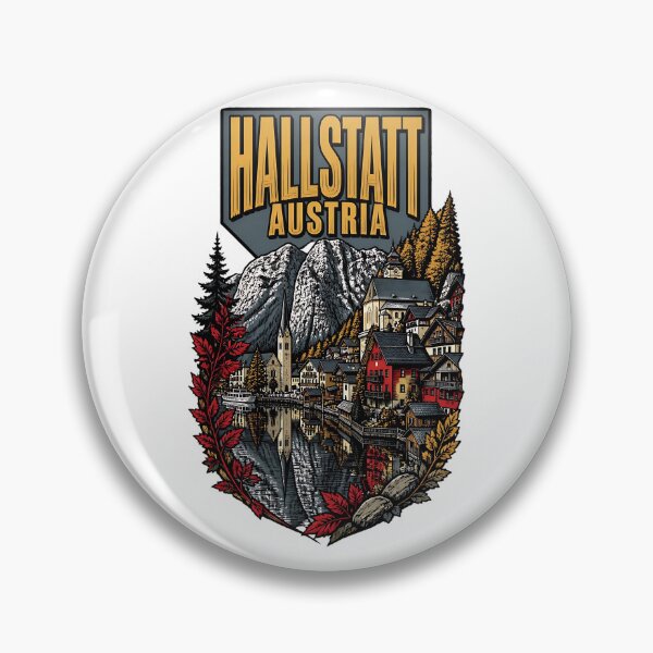 Item preview, Hallstatt Austria Vintage Travel Tourism designed and sold by TravelersGems.