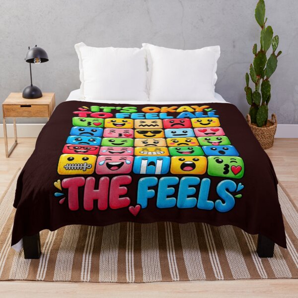Item preview, It's Okay To Feel All The Feels Emoji Mental Health designed and sold by ShopFanCreation.