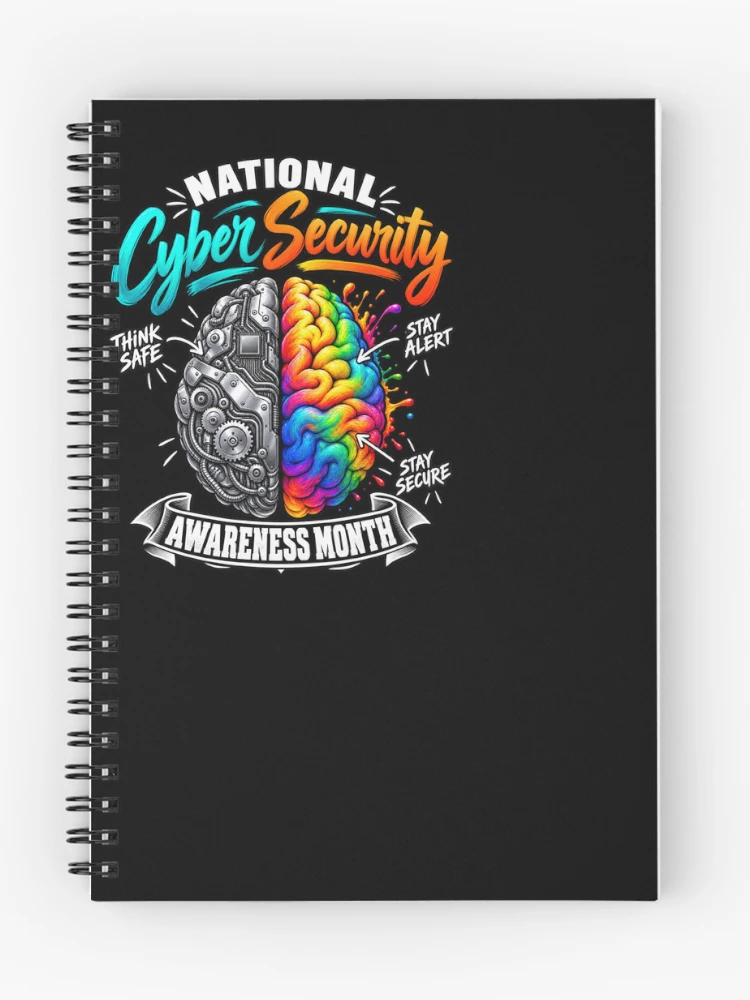 Thumbnail 1 of 3, Journal, Cyber Security Awareness Month designed and sold by ROUX-ART.