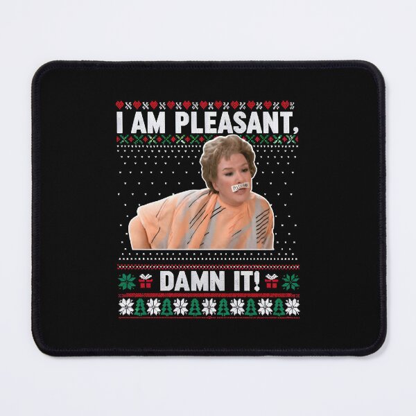 Item preview, I AM PLEASANT DAMN IT Ugly Christmas Sweater designed and sold by EnderskunkEmpor.
