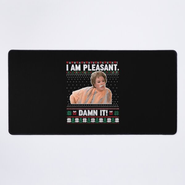 Item preview, I AM PLEASANT DAMN IT Ugly Christmas Sweater designed and sold by EnderskunkEmpor.