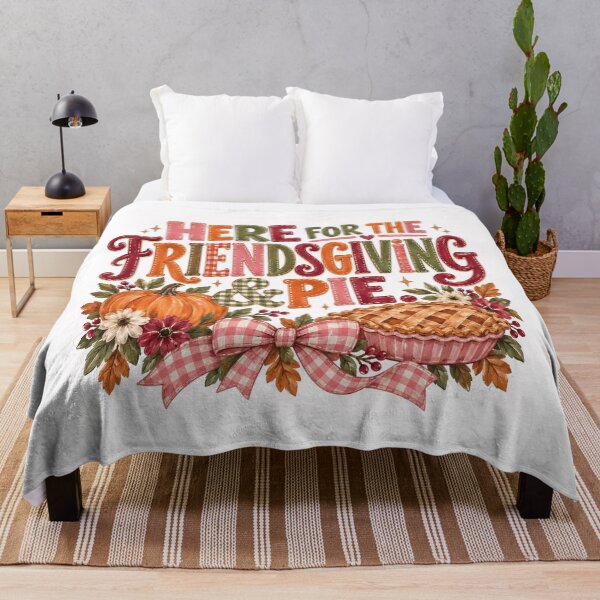 Item preview, Here for the Friendsgiving Pie with Autumn Florals designed and sold by Cute-and-Co.