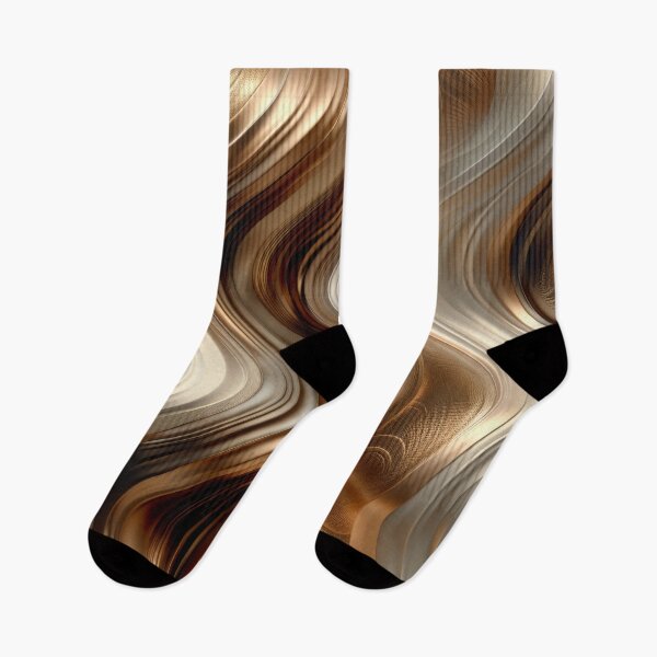 Item preview,  Gold and Silver Abstract Metallic Waves  designed and sold by MargaretWiktor.