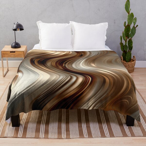 Item preview,  Gold and Silver Abstract Metallic Waves  designed and sold by MargaretWiktor.