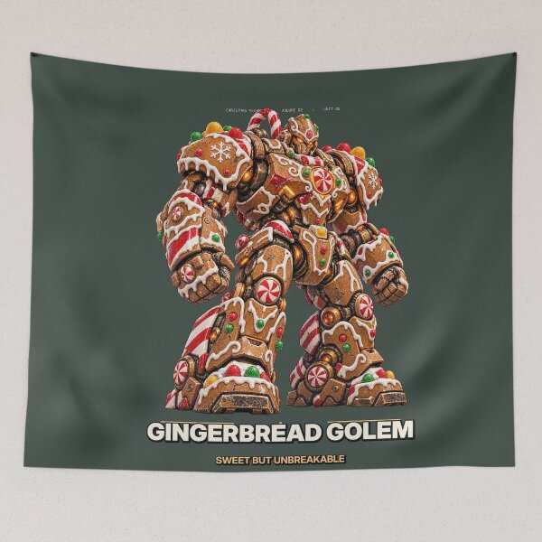 Item preview, Gingerbread Golem – Christmas Mecha Warrior designed and sold by slemfiskz.
