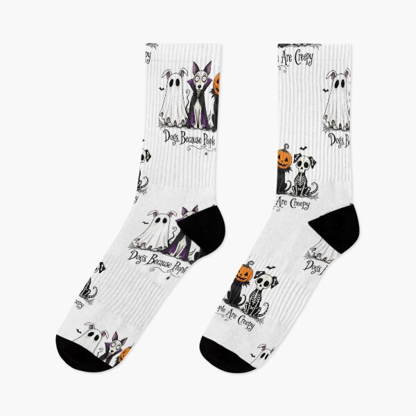 Item preview, Dogs Because People Are Creepy — Funny Halloween Dog Lover Gothic Design designed and sold by Krasnovaovaova.